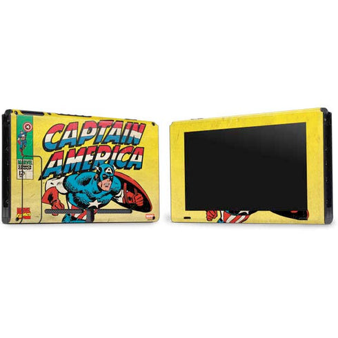 Marvel Classic Comics Captain America Nintendo Switch Bundle Skin