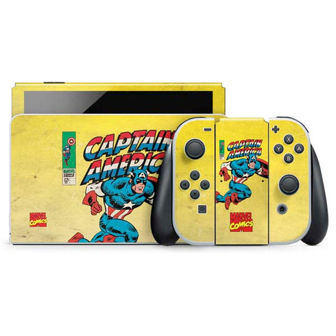 Marvel Classic Comics Captain America Nintendo Skins