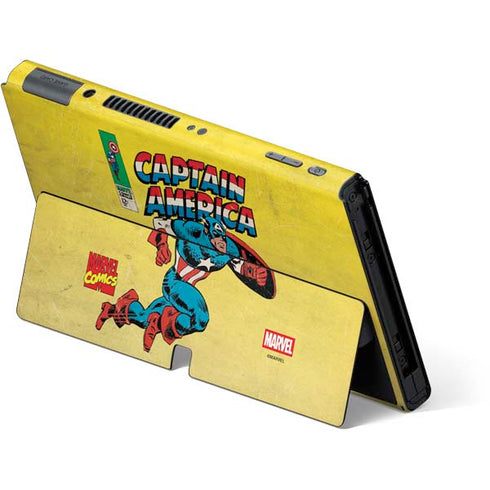 Marvel Classic Comics Captain America Nintendo Switch OLED (2021) Skin