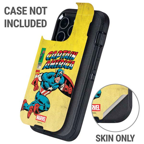 Marvel Classic Comics Captain America Otterbox Defender iPhone Skin