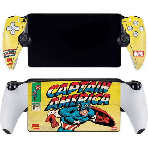Marvel Classic Comics Captain America PlayStation PS5 Skins