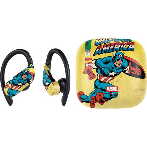 Marvel Classic Comics Captain America PowerBeats Pro Skin