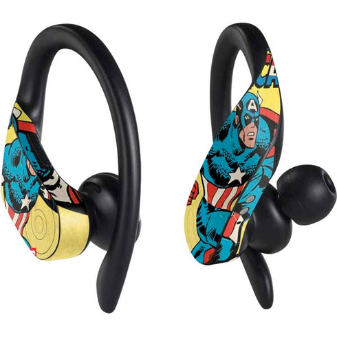 Marvel Classic Comics Captain America PowerBeats Pro Skin