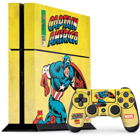 Marvel Classic Comics Captain America PlayStation PS4 Skins