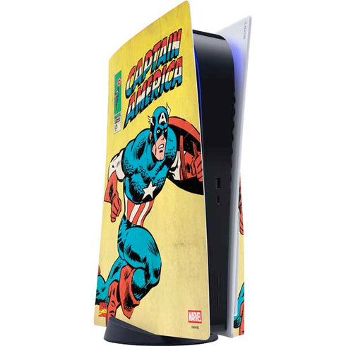 Marvel Classic Comics Captain America PlayStation PS5 Skins