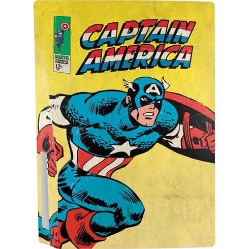 Marvel Classic Comics Captain America PS5 Console Skin