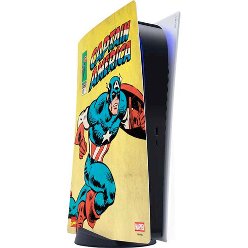 Marvel Classic Comics Captain America PS5 Digital Edition Console Skin