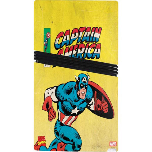 Marvel Classic Comics Captain America PS5 Pro Console Skin
