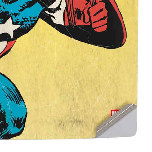 Marvel Classic Comics Captain America PS5 Pro Console Skin