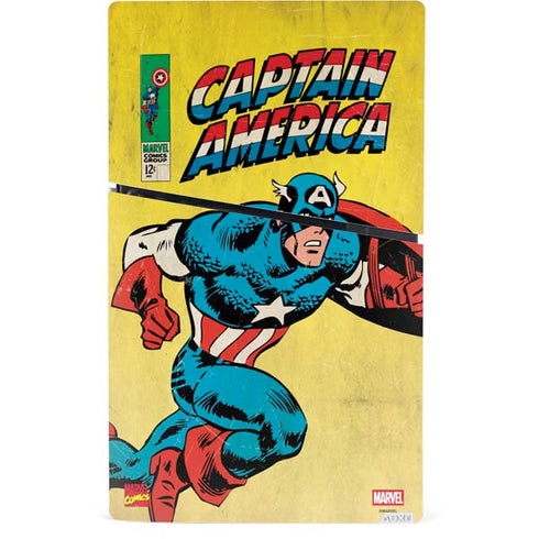 Marvel Classic Comics Captain America PS5 Slim Digital Edition Console Skin
