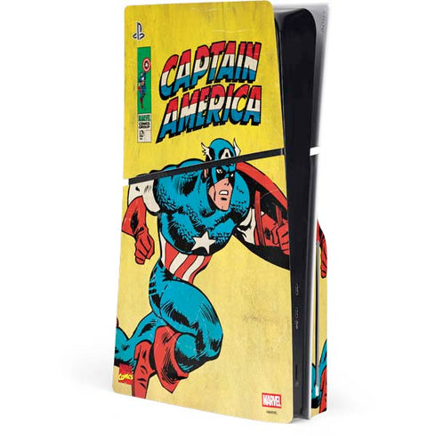 Marvel Classic Comics Captain America PlayStation PS5 Skins