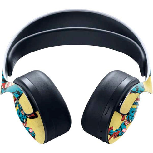 Marvel Classic Comics Captain America PULSE 3D Wireless Headset for PS5 Skin