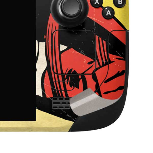 Marvel Classic Comics Captain America Steam Deck Handheld Gaming Computer OLED Skin