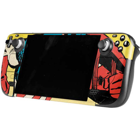 Marvel Classic Comics Captain America Steam Deck Handheld Gaming Computer Skin