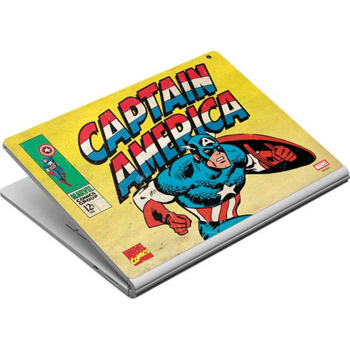 Marvel Classic Comics Captain America Surface Book Skin