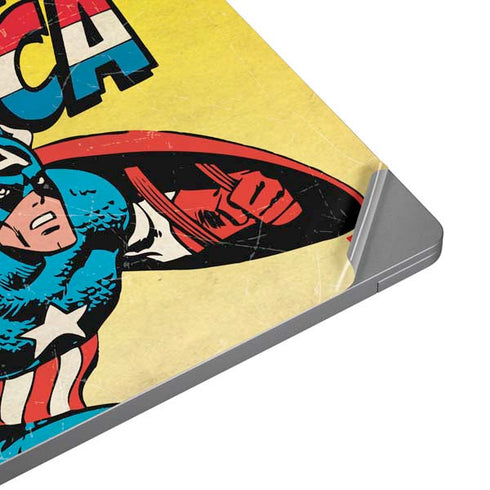 Marvel Classic Comics Captain America Universal Laptop 16.6in (13.4 x 9.7in) Skin
