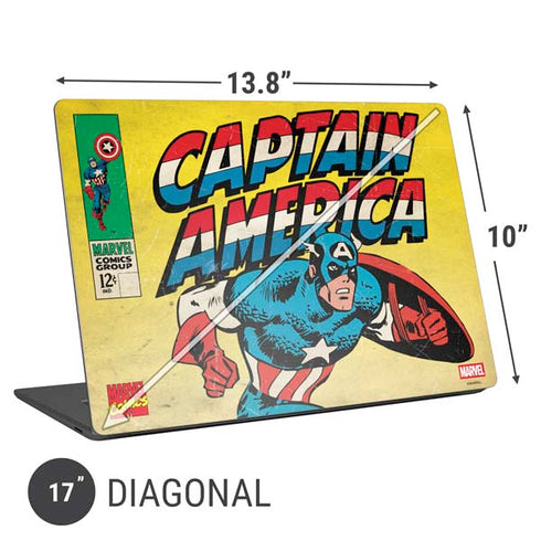 Marvel Classic Comics Captain America Universal Laptop 17in (13.8 x 10in) Skin