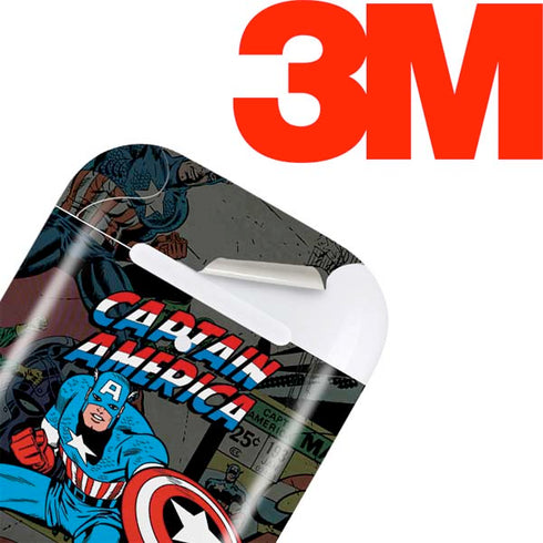 Marvel Classic Comics Captain America Vintage Apple AirPods Skin