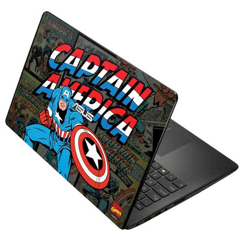 Marvel Classic Comics Captain America Vintage Asus X502CA 15.6 Skin