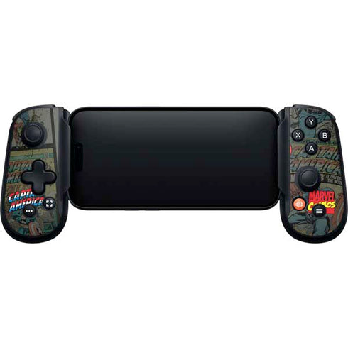 Marvel Classic Comics Captain America Vintage Backbone One for iPhone Game Controller Skin