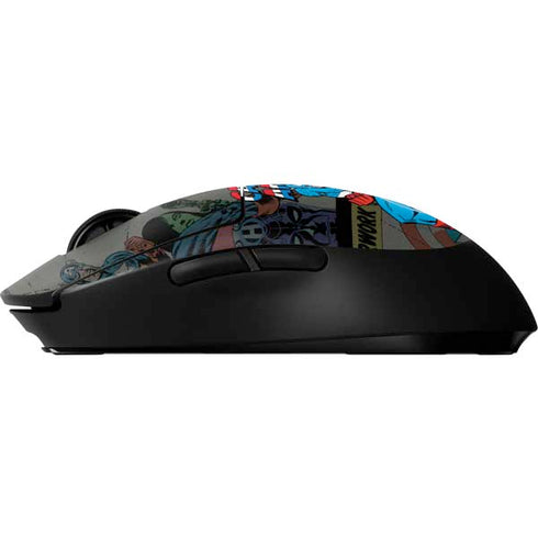 Marvel Classic Comics Captain America Vintage G Pro Wireless Gaming Mouse Skin