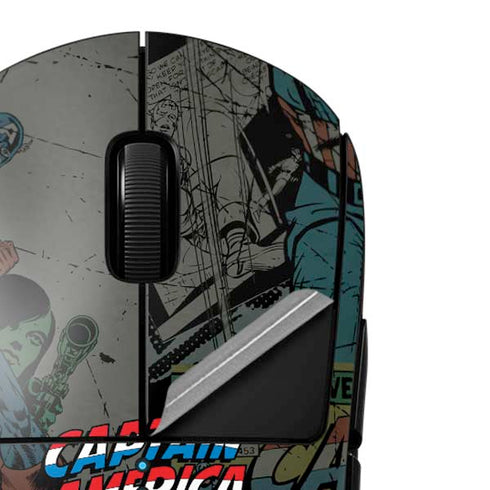 Marvel Classic Comics Captain America Vintage G Pro Wireless Gaming Mouse Skin