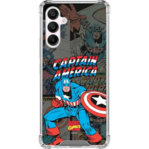 Marvel Classic Comics Captain America Vintage Galaxy A16 5G Clear Case