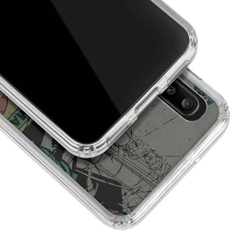 Marvel Classic Comics Captain America Vintage Galaxy A20 Clear Case