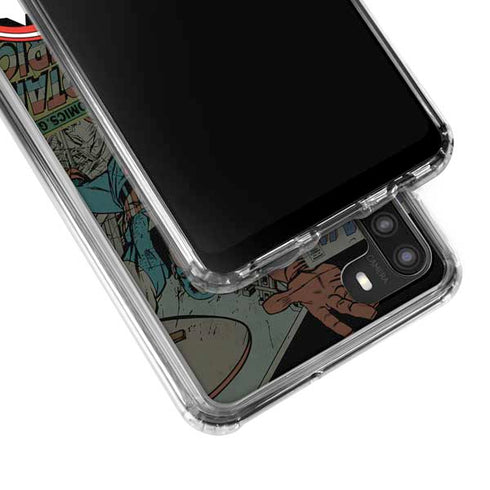 Marvel Classic Comics Captain America Vintage Galaxy A21 Clear Case
