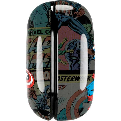 Marvel Classic Comics Captain America Vintage Galaxy Buds Live Skin