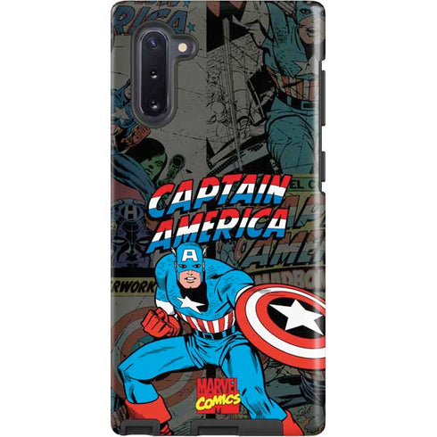 Marvel Classic Comics Captain America Vintage Galaxy Cases