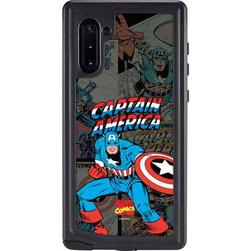 Marvel Classic Comics Captain America Vintage Galaxy Cases