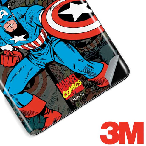 Marvel Classic Comics Captain America Vintage Galaxy Note 8 Skin