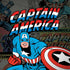 Marvel Classic Comics Captain America Vintage Galaxy Note 8 Skin