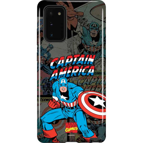 Marvel Classic Comics Captain America Vintage Galaxy Note20 5G Pro Case