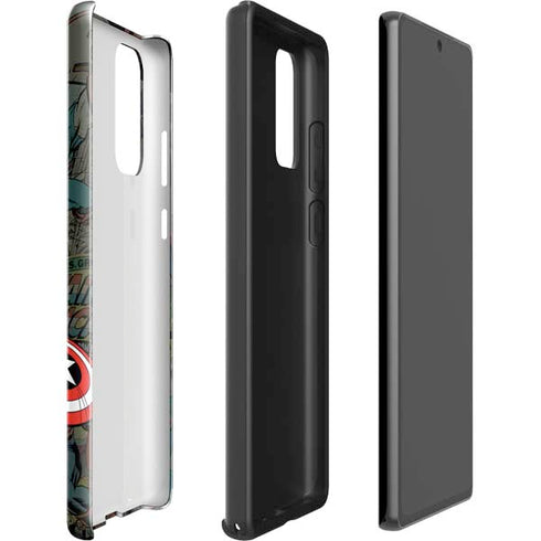 Marvel Classic Comics Captain America Vintage Galaxy Note20 5G Pro Case