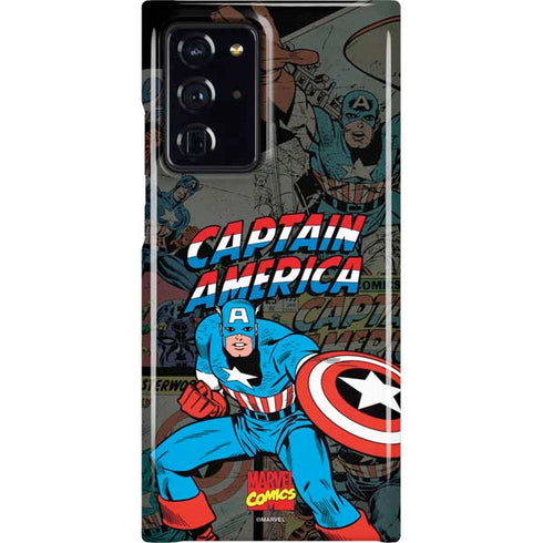 Marvel Classic Comics Captain America Vintage Galaxy Note20 Ultra 5G Lite Case