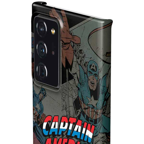 Marvel Classic Comics Captain America Vintage Galaxy Note20 Ultra 5G Lite Case