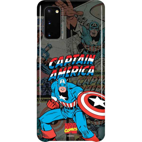 Marvel Classic Comics Captain America Vintage Galaxy S20 Lite Case