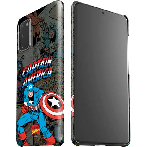 Marvel Classic Comics Captain America Vintage Galaxy S20 Lite Case
