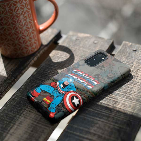 Marvel Classic Comics Captain America Vintage Galaxy S20 Pro Case