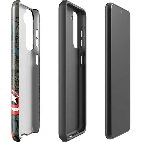 Marvel Classic Comics Captain America Vintage Galaxy S21 5G Pro Case