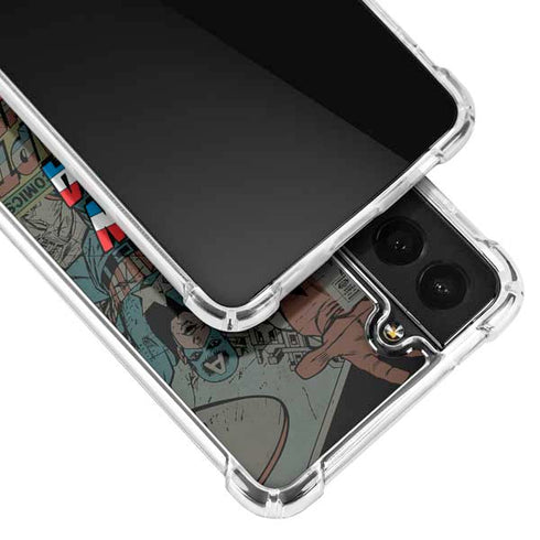 Marvel Classic Comics Captain America Vintage Galaxy S22 Clear Case