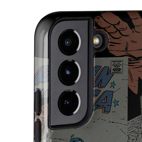 Marvel Classic Comics Captain America Vintage Galaxy S22 Plus Pro Case