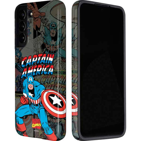 Marvel Classic Comics Captain America Vintage Galaxy S22 Pro Case