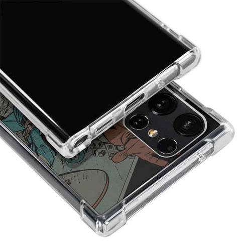 Marvel Classic Comics Captain America Vintage Galaxy S22 Ultra Clear Case