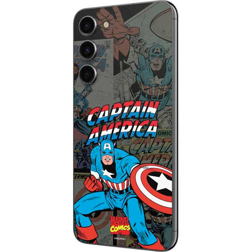 Marvel Classic Comics Captain America Vintage Galaxy S23 FE Skin