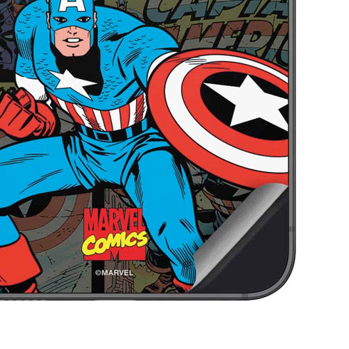 Marvel Classic Comics Captain America Vintage Galaxy S23 FE Skin