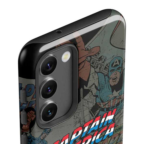 Marvel Classic Comics Captain America Vintage Galaxy S23 Pro Case