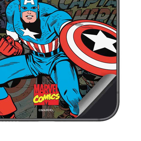 Marvel Classic Comics Captain America Vintage Galaxy S23 Skin